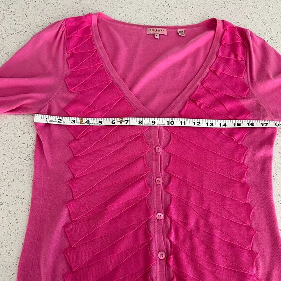 Ted baker pink cardigan size M - Picture 5 of 10